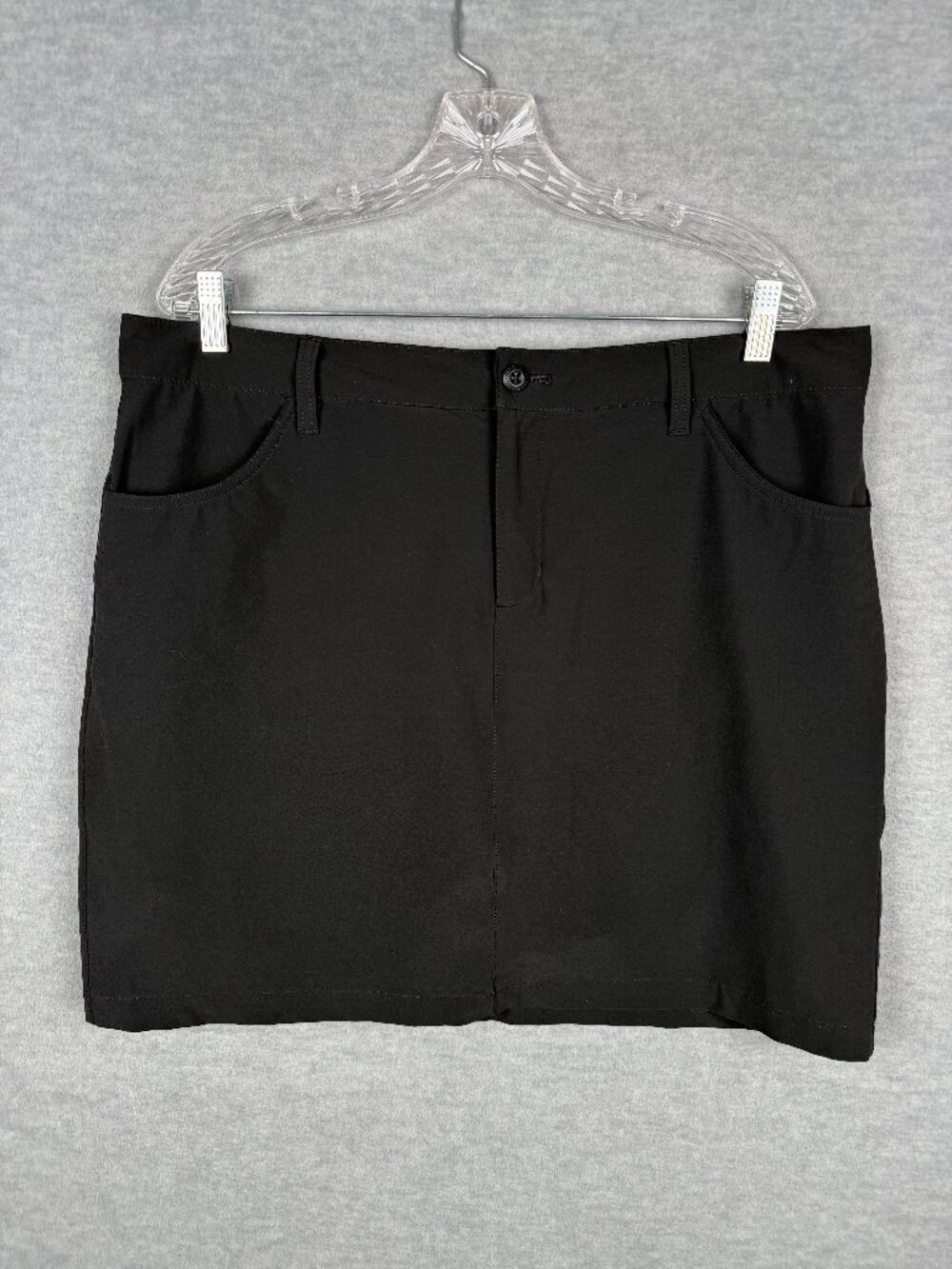 Eddie Bauer Women's 14 Black Skort Hiking Activewear Short Golf Tennis Skirt